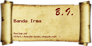 Banda Irma névjegykártya